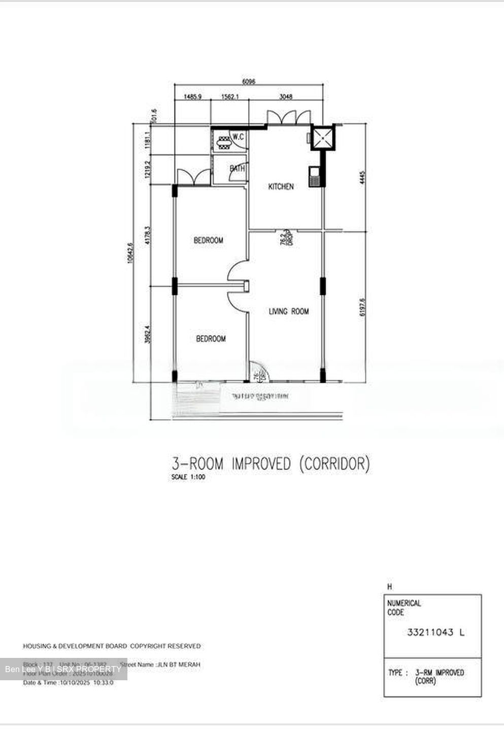 Blk 137 Jalan Bukit Merah (Bukit Merah), HDB 3 Rooms #500073491